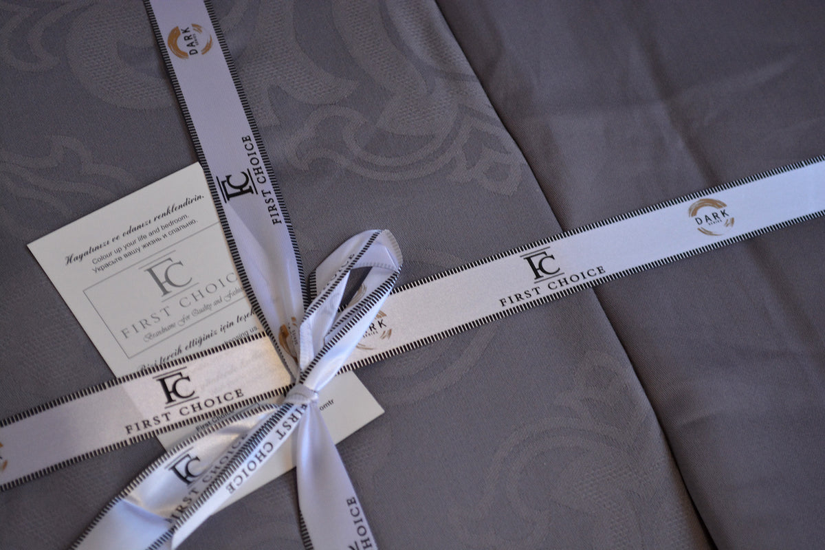 Постільна білизна First Choice Jacquard Satin DARK 200 х 220 см Sofya Quicksilver