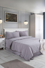 Постільна білизна Sikel Stonewashed Ranforse Soho Firfirli 200 х 220 см Gri
