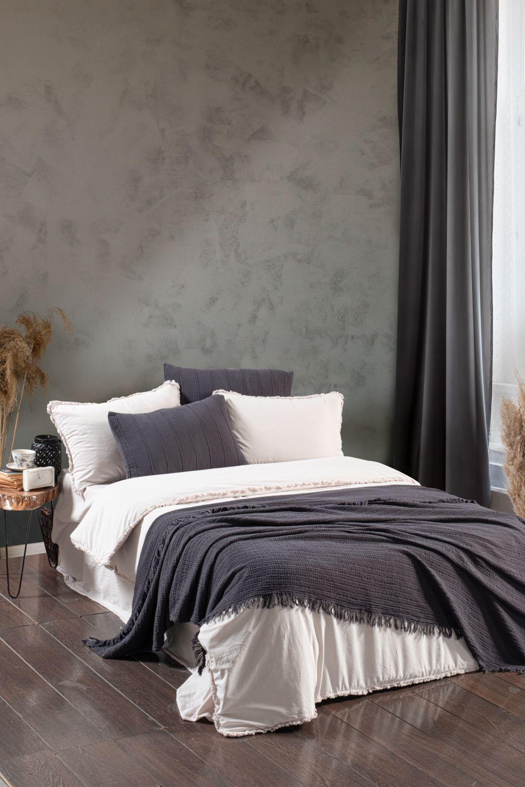 Постільна білизна Sikel Stonewashed Ranforse Soho Firfirli 200 х 220 см Natural