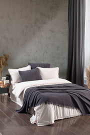 Постільна білизна Sikel Stonewashed Ranforse Soho Firfirli 200 х 220 см Natural