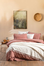 Постільна білизна Sikel Stonewashed Ranforse Soho Firfirli 200 х 220 см Rose