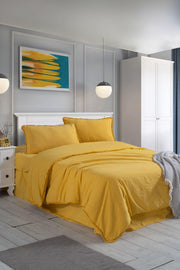Постільна білизна Sikel Stonewashed Ranforse Soho Firfirli 200 х 220 см Sari