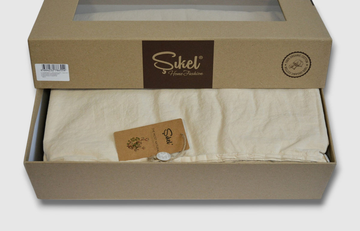 Постільна білизна Sikel Stonewashed Soho 200 х 220 см Bej