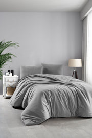 Постільна білизна Sikel Stonewashed Soho 200 х 220 см Gri