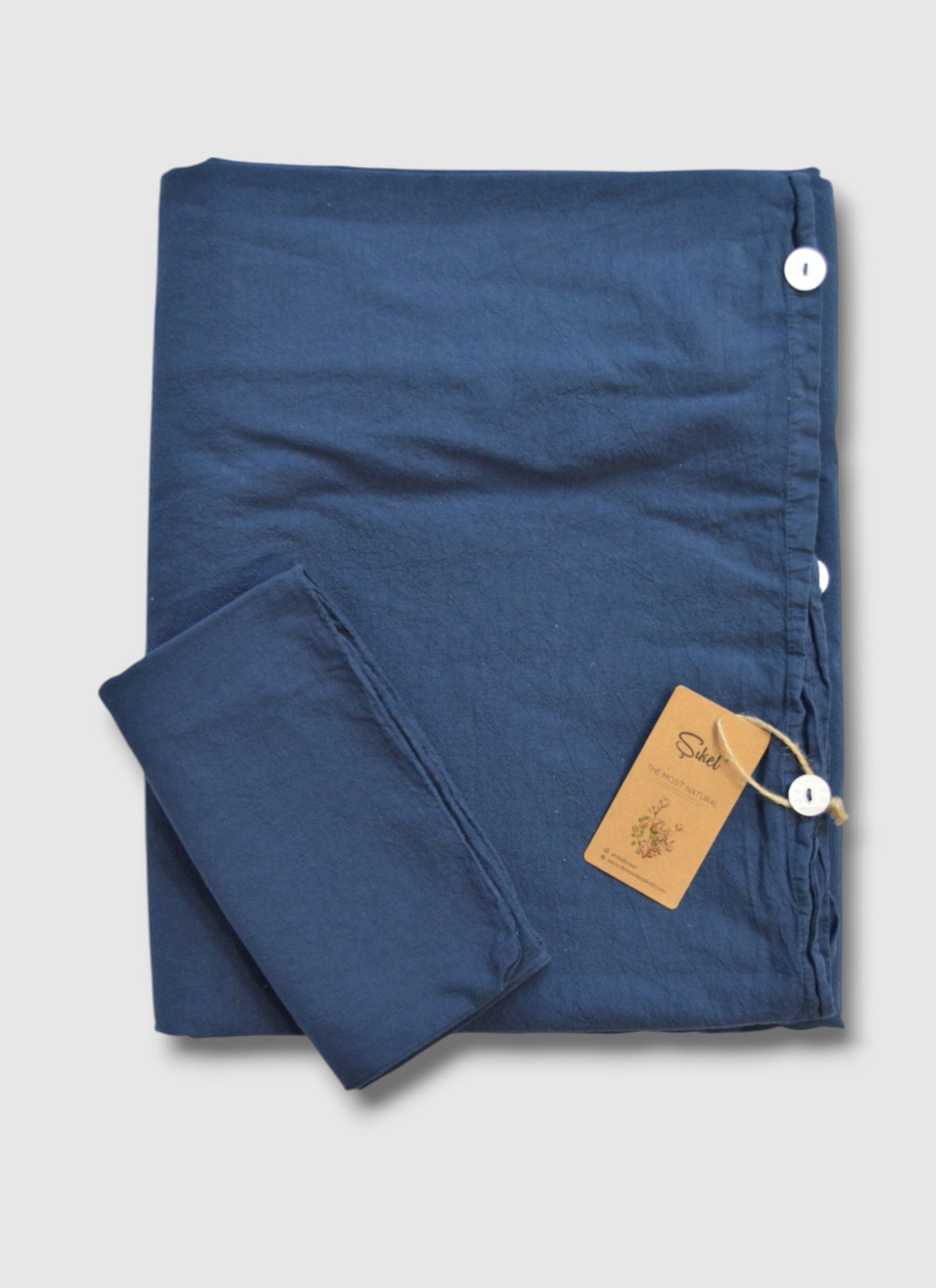 Постільна білизна Sikel Stonewashed Soho 200 х 220 см Lacivert