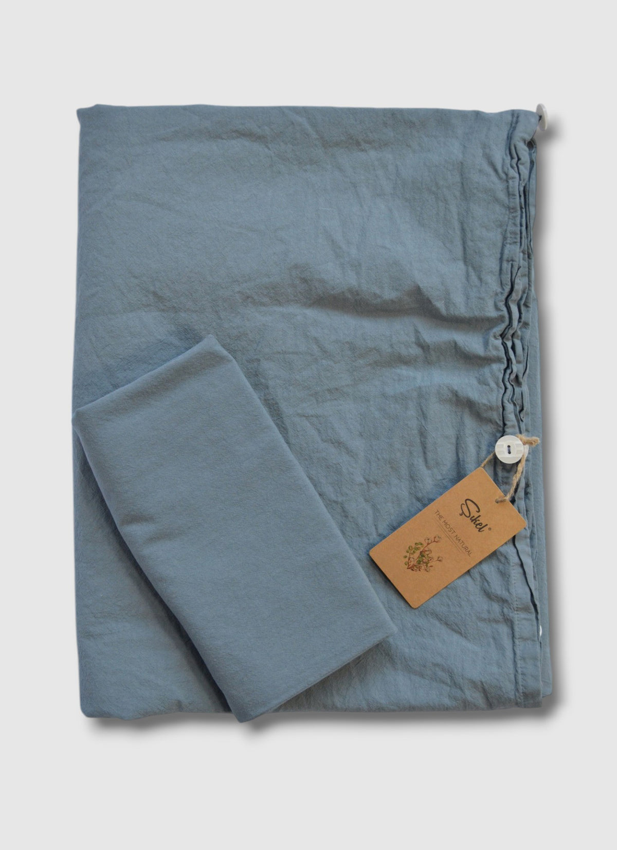 Постільна білизна Sikel Stonewashed Soho 200 х 220 см Mavi
