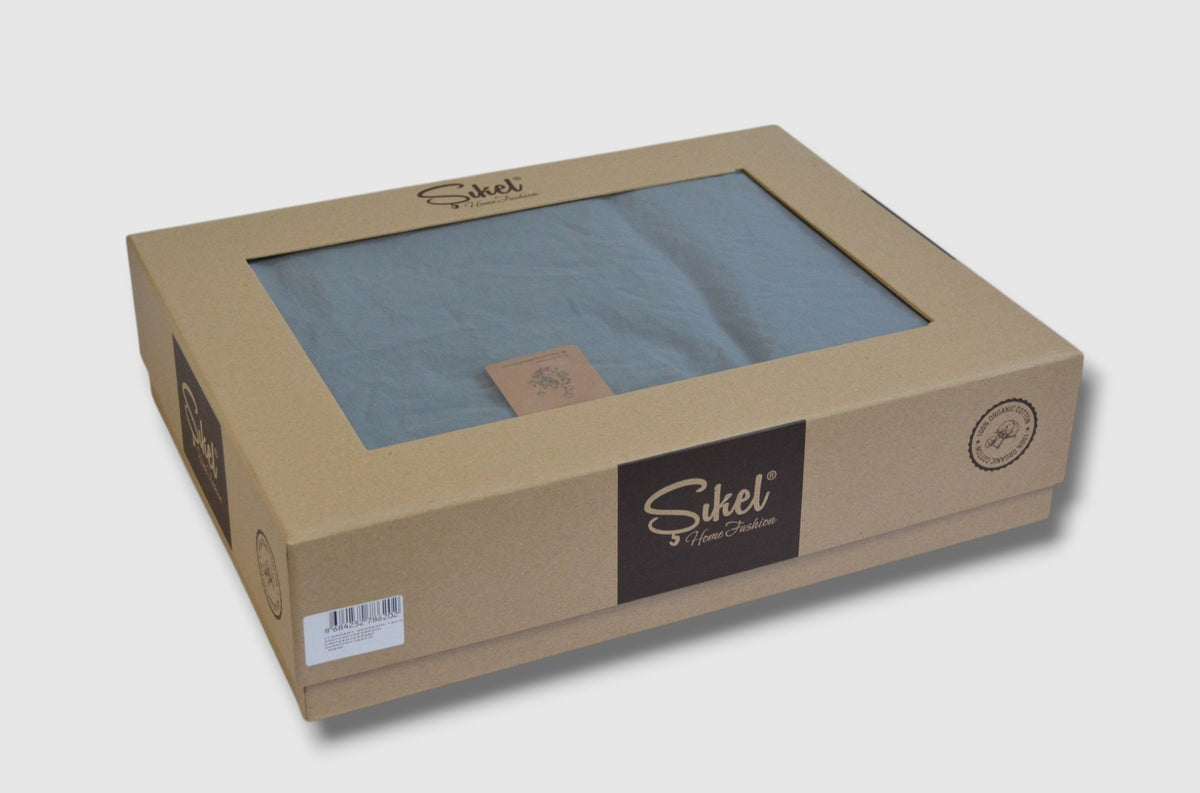 Постільна білизна Sikel Stonewashed Soho 200 х 220 см Mavi