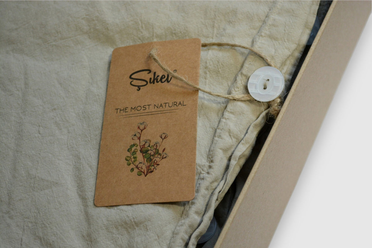 Постільна білизна Sikel Stonewashed Soho 200 х 220 см Toprak-Beji