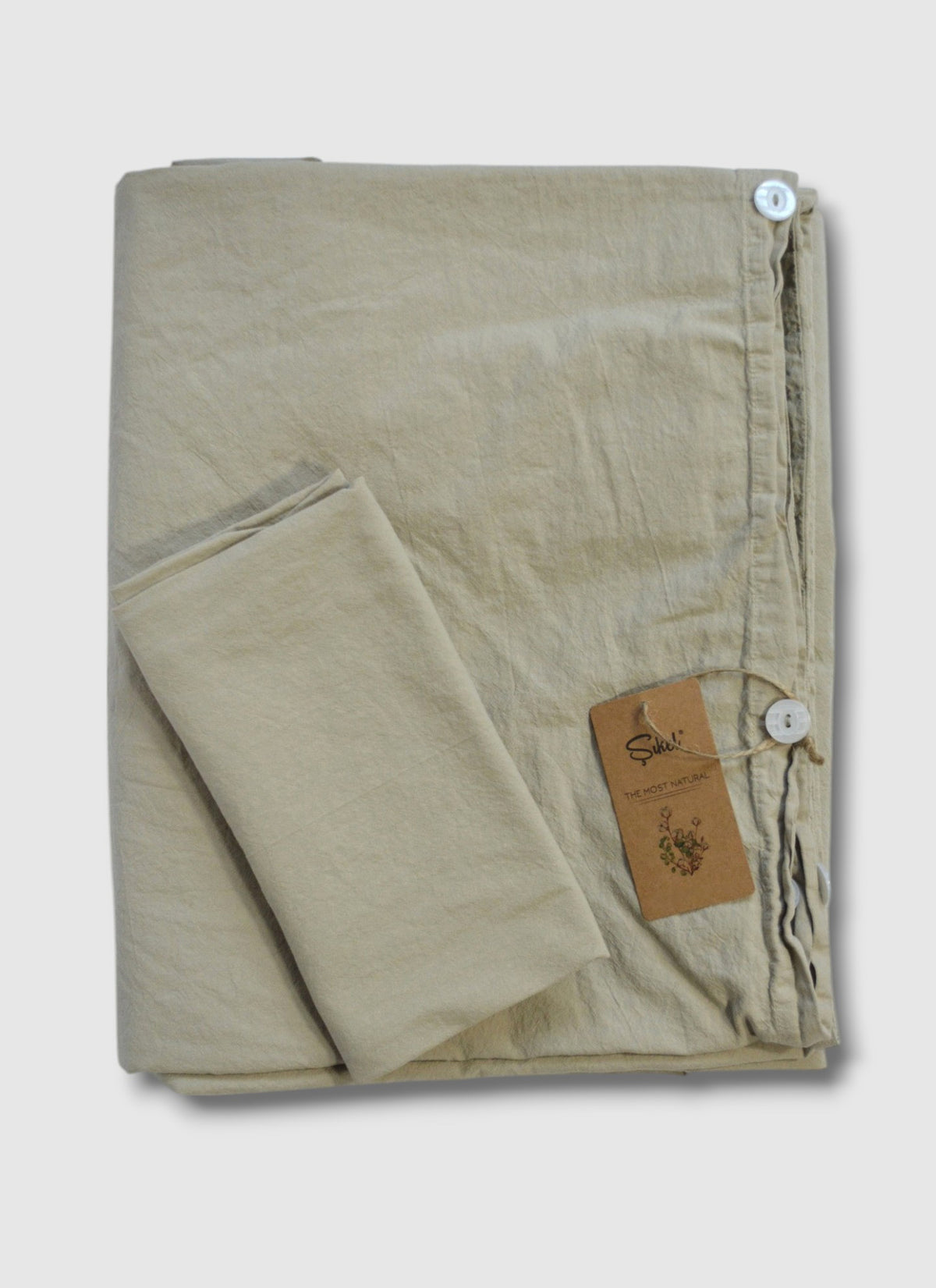 Постільна білизна Sikel Stonewashed Soho 200 х 220 см Toprak-Beji