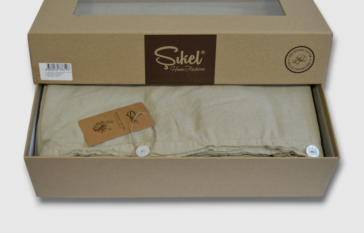 Постільна білизна Sikel Stonewashed Soho 200 х 220 см Toprak-Beji