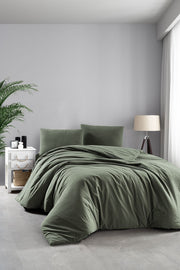 Постільна білизна Sikel Stonewashed Soho 200 х 220 см Yesil