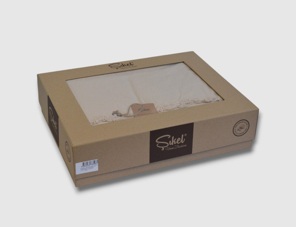 Постільна білизна Sikel Stonewashed Ranforse Soho Firfirli 200 х 220 см Bej