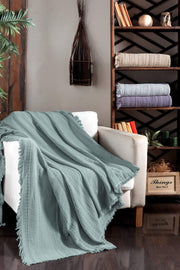 Вафельне простирадло First Choice Sole 220x240 см. Turquoise