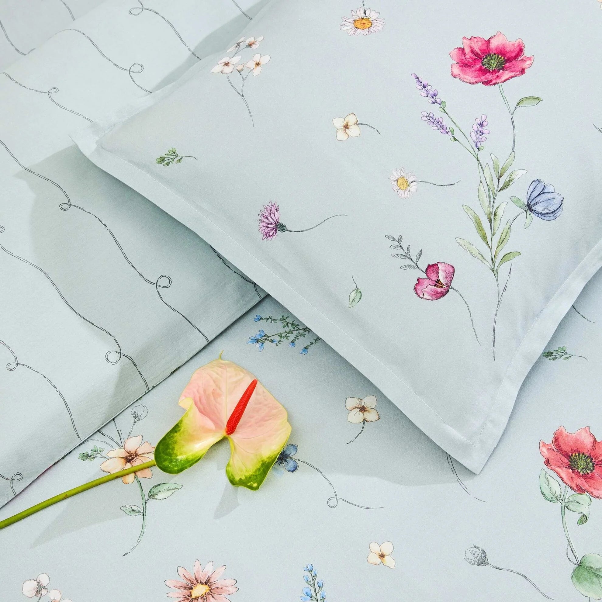 Постільна білизна TAC Reborn Organik Satin200×220 см Solene