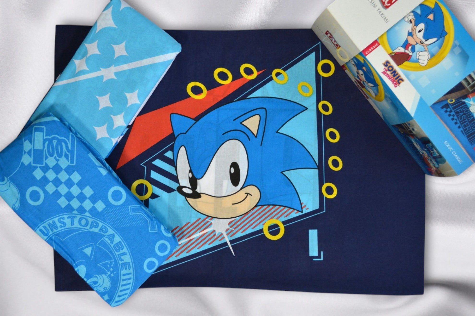 Постільна білизна TAC Disney 160×220 см Sonic Classic