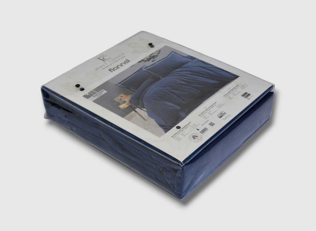Комплект постільної білизни First Choice Flanel 200x220 см Soprano Denim