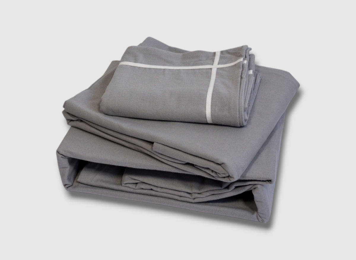 Комплект постільної білизни First Choice Flanel 160x220 см Soprano Grey