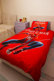 Дитяча постільна білизна Kayra Ranforse 160x220 Spiderman Red