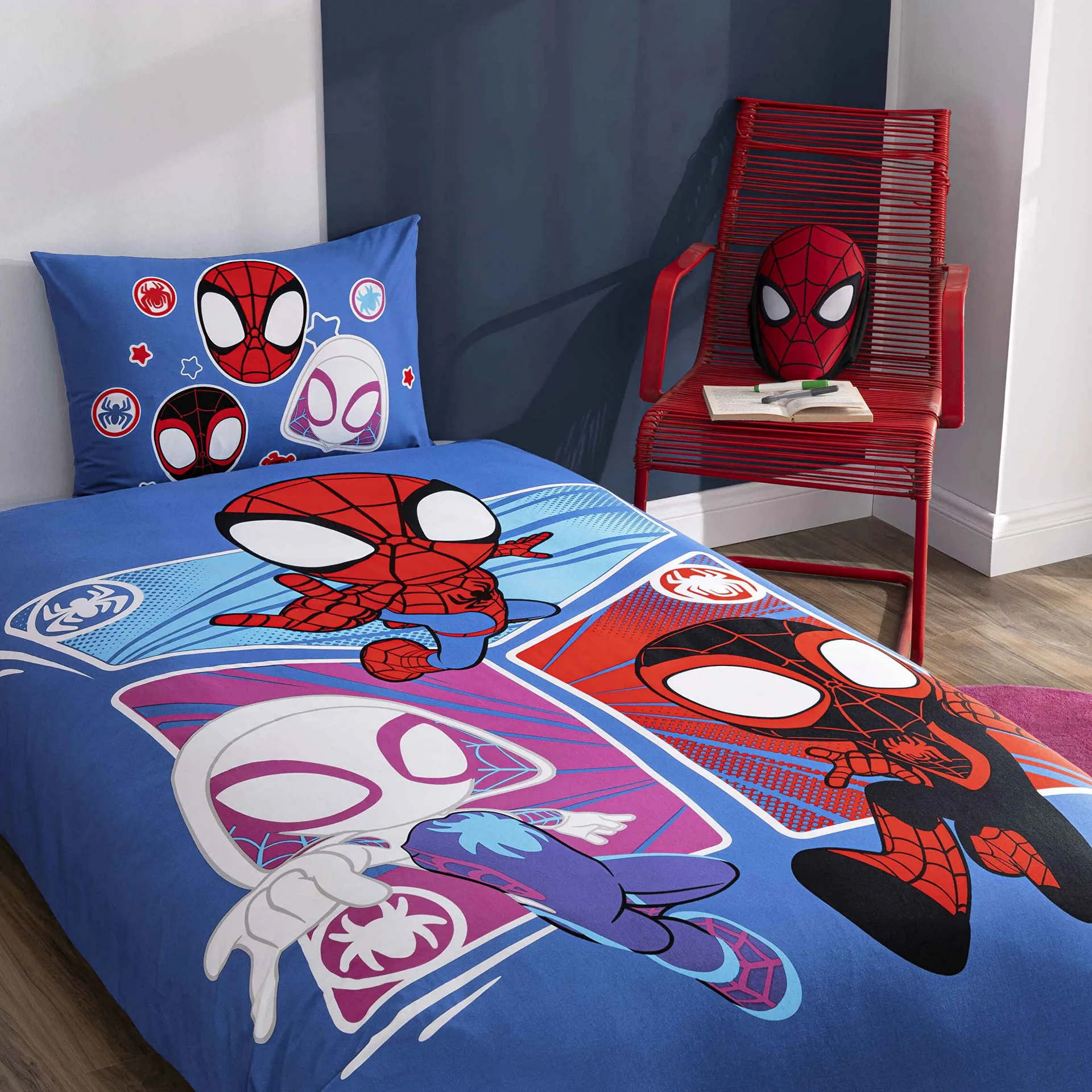 Постільна білизна TAC Disney 160×220 см Spidey Adventure