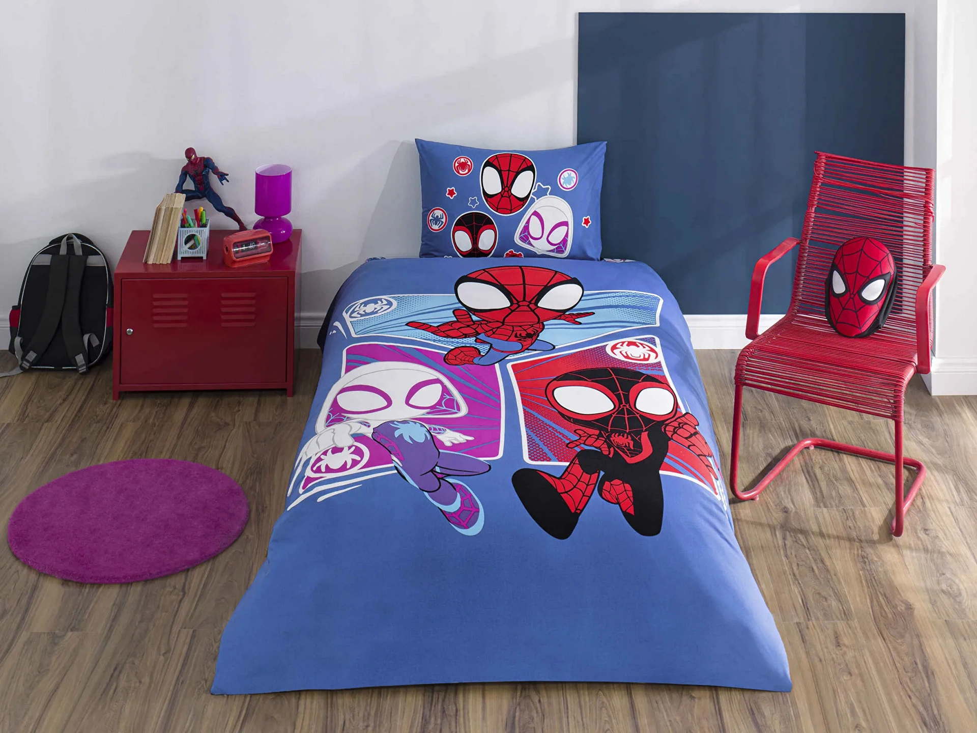 Постільна білизна TAC Disney 160×220 см Spidey Adventure