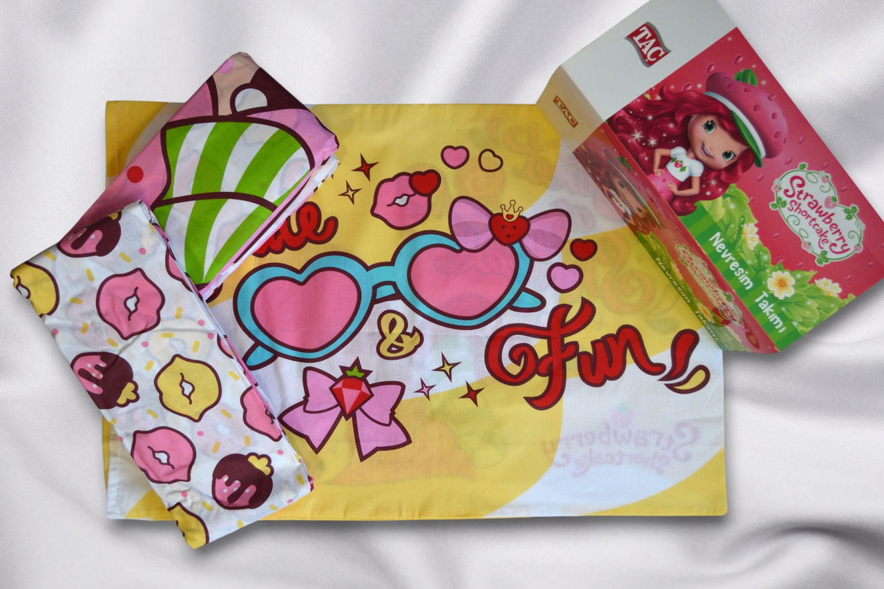 Постільна білизна TAC Disney 160×220 см Strawberry Shortcake Cute