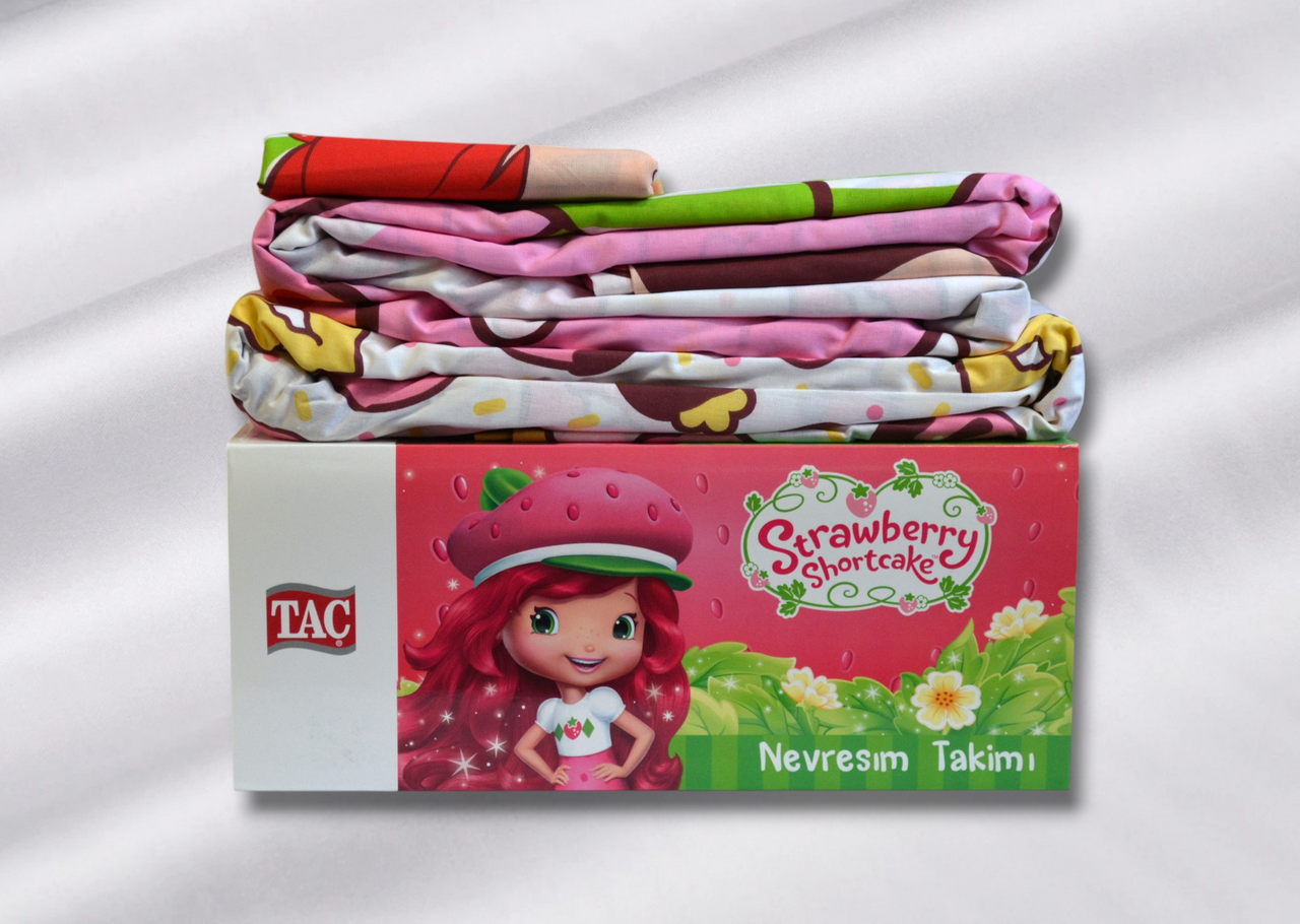 Постільна білизна TAC Disney 160×220 см Strawberry Shortcake Cute