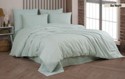 Постільна білизна Cotton Shine Stripe Satin 200х220 Su Yesili