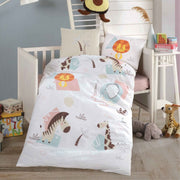 Комплект постільної білизни для новонароджених Clasy Baby Ranforce 100х150 Sweet Zoo