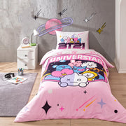Постільна білизна TAC Disney 160x220 см BT21 Universtar