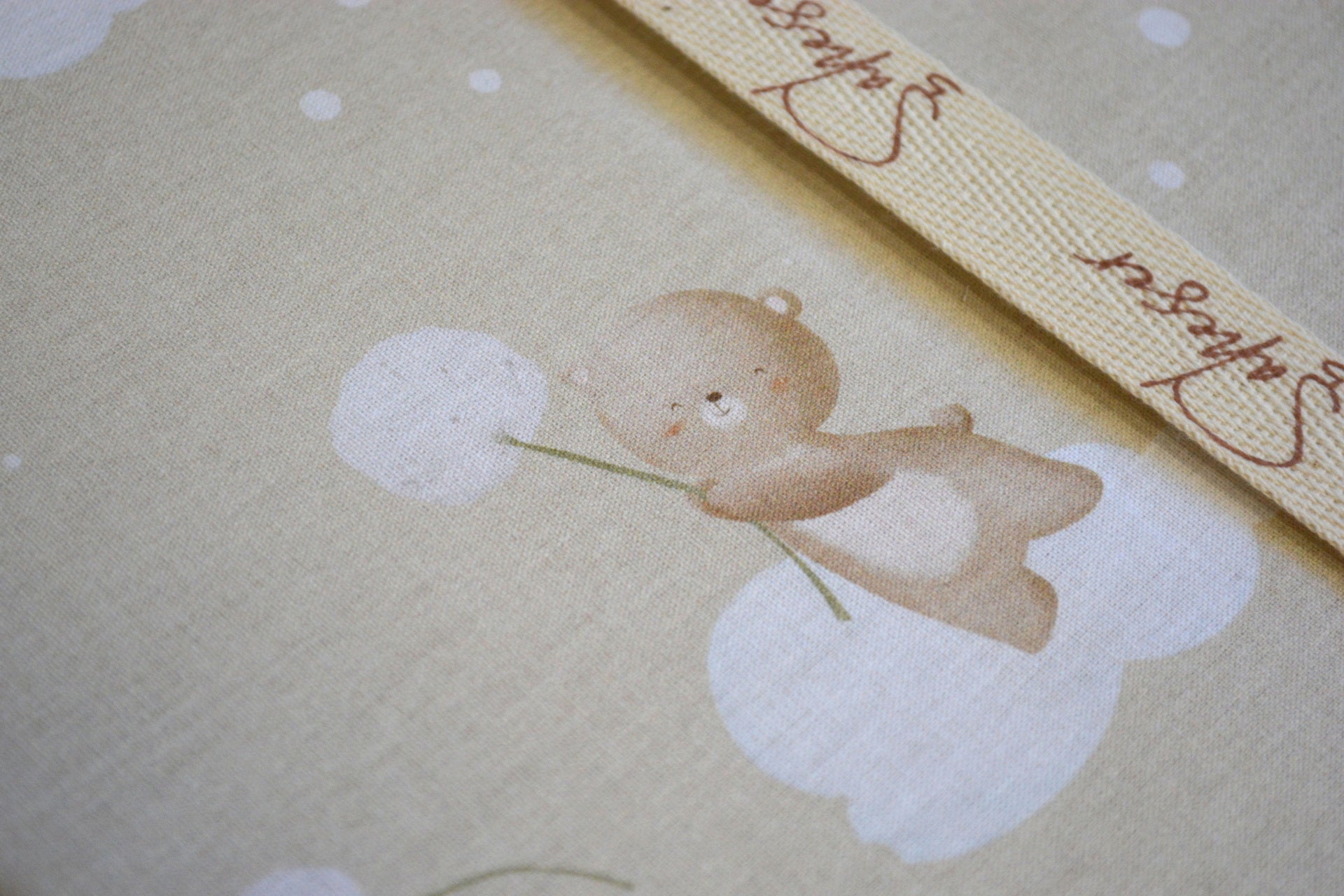 Постільна білизна Saheser Baby Pique Set 110 х 120 см. Teddy Bej