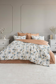 Комплект постільної білизни Saheser Digital Satin 300 TC 200х220 см Terra