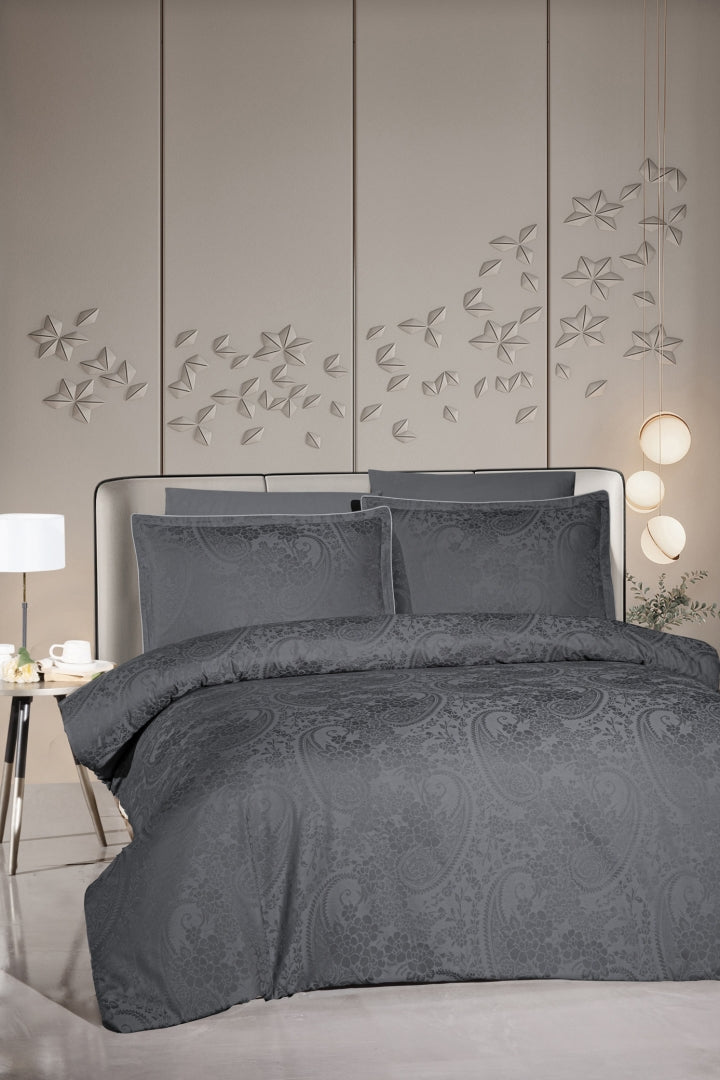 Постільна білизна La Romano Premium Satin 200×220 см Tracy Steel Grey