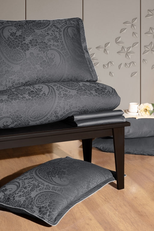 Постільна білизна La Romano Premium Satin 200×220 см Tracy Steel Grey