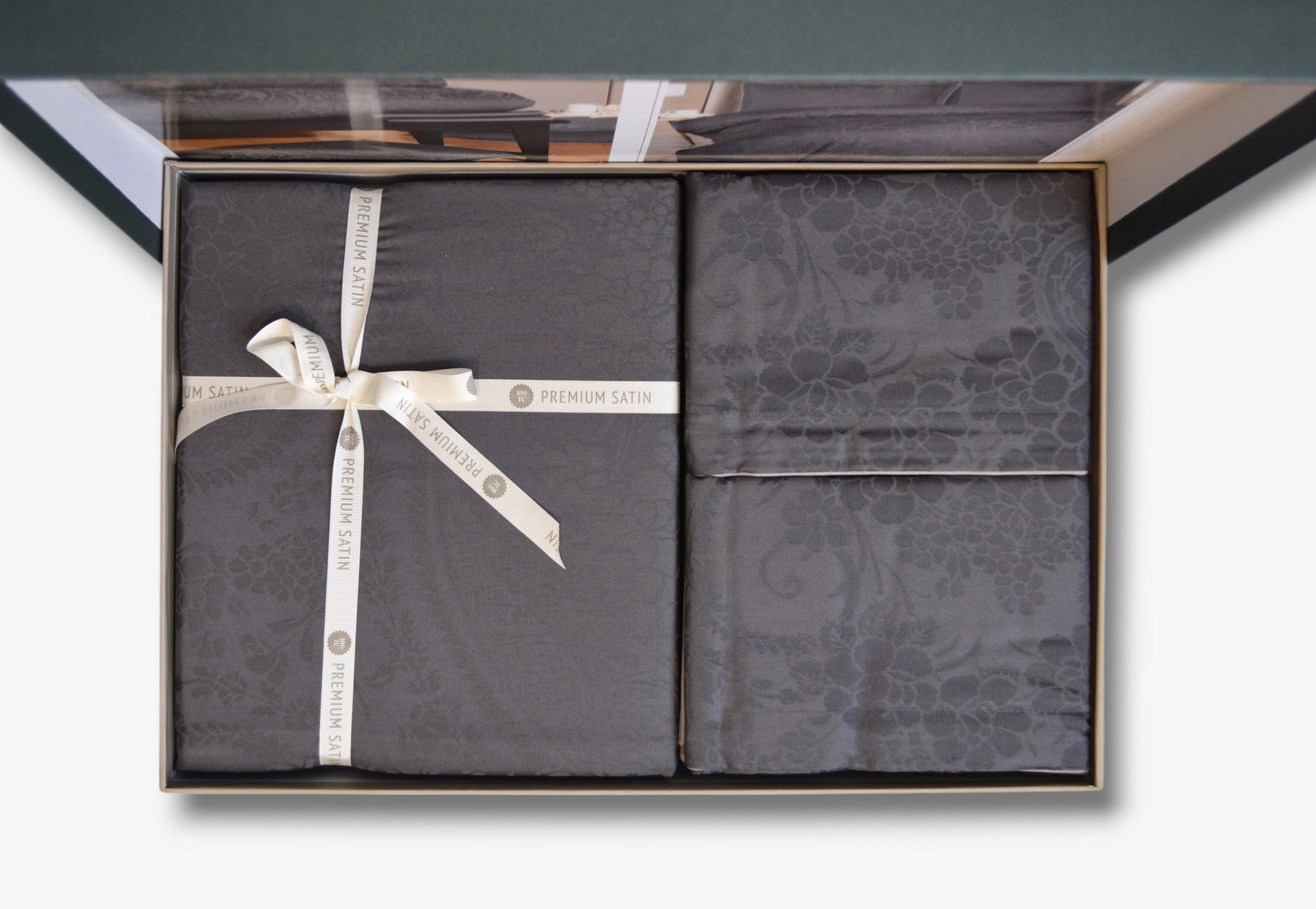 Постільна білизна La Romano Premium Satin 200×220 см Tracy Steel Grey
