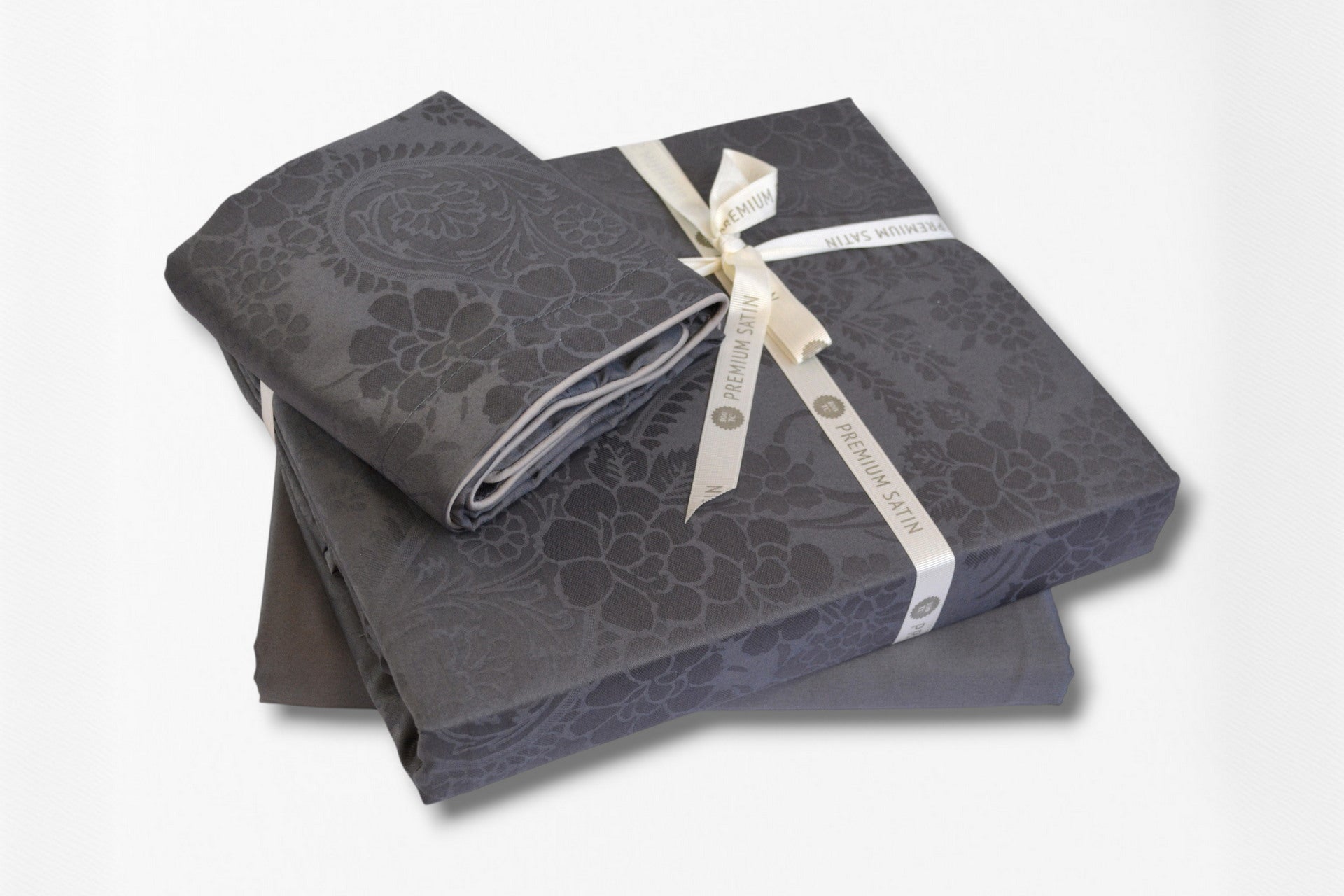 Постільна білизна La Romano Premium Satin 160×220 см сімейна Tracy Steel Grey