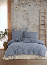 Постільна білизна Turkiz Naturel 200 х 220 см Kaine Blue