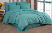 Постільна білизна Cotton Shine Stripe Satin 200х220 Turkuaz