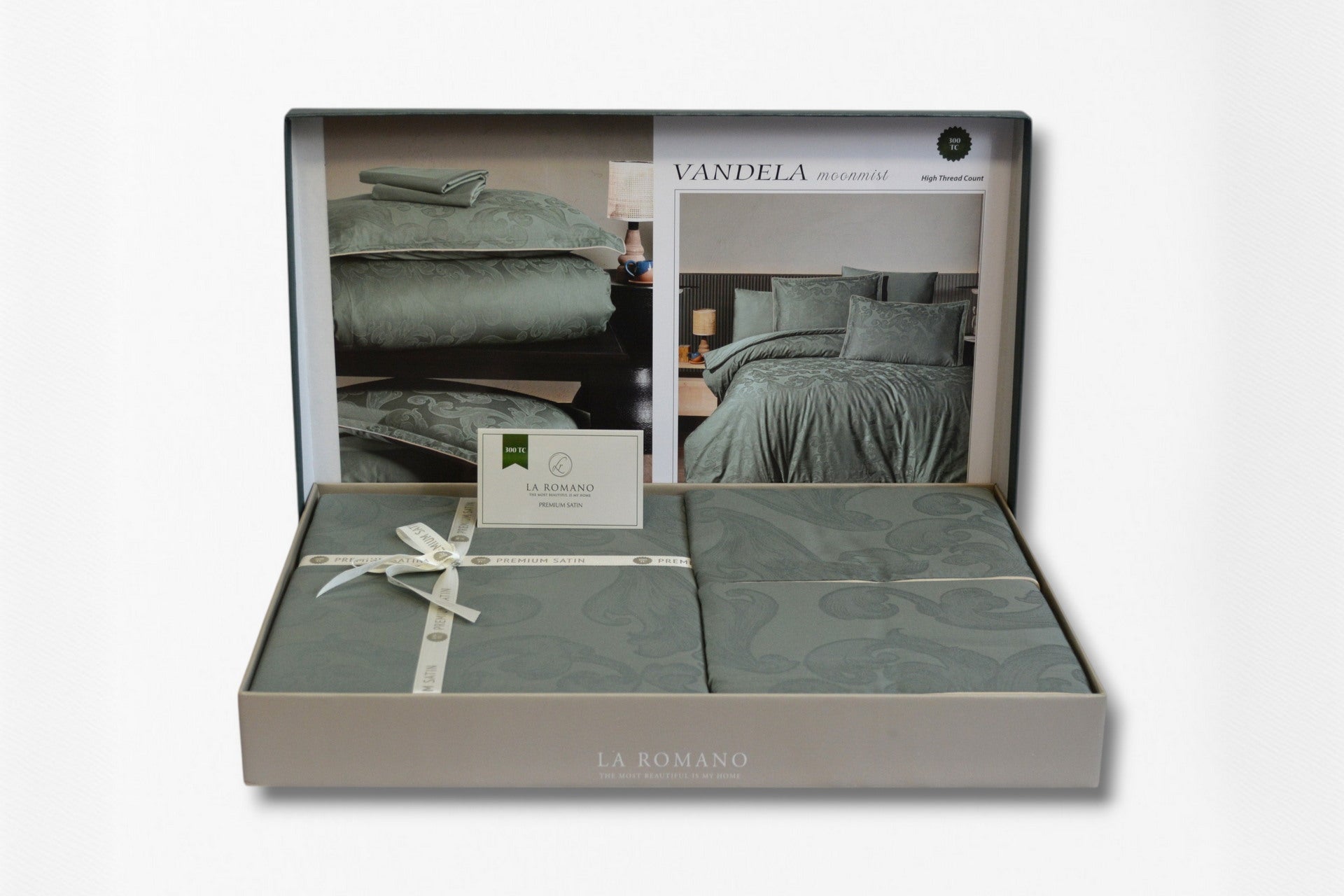 Постільна білизна La Romano Premium Satin 200×220 см Vandela Moonmist