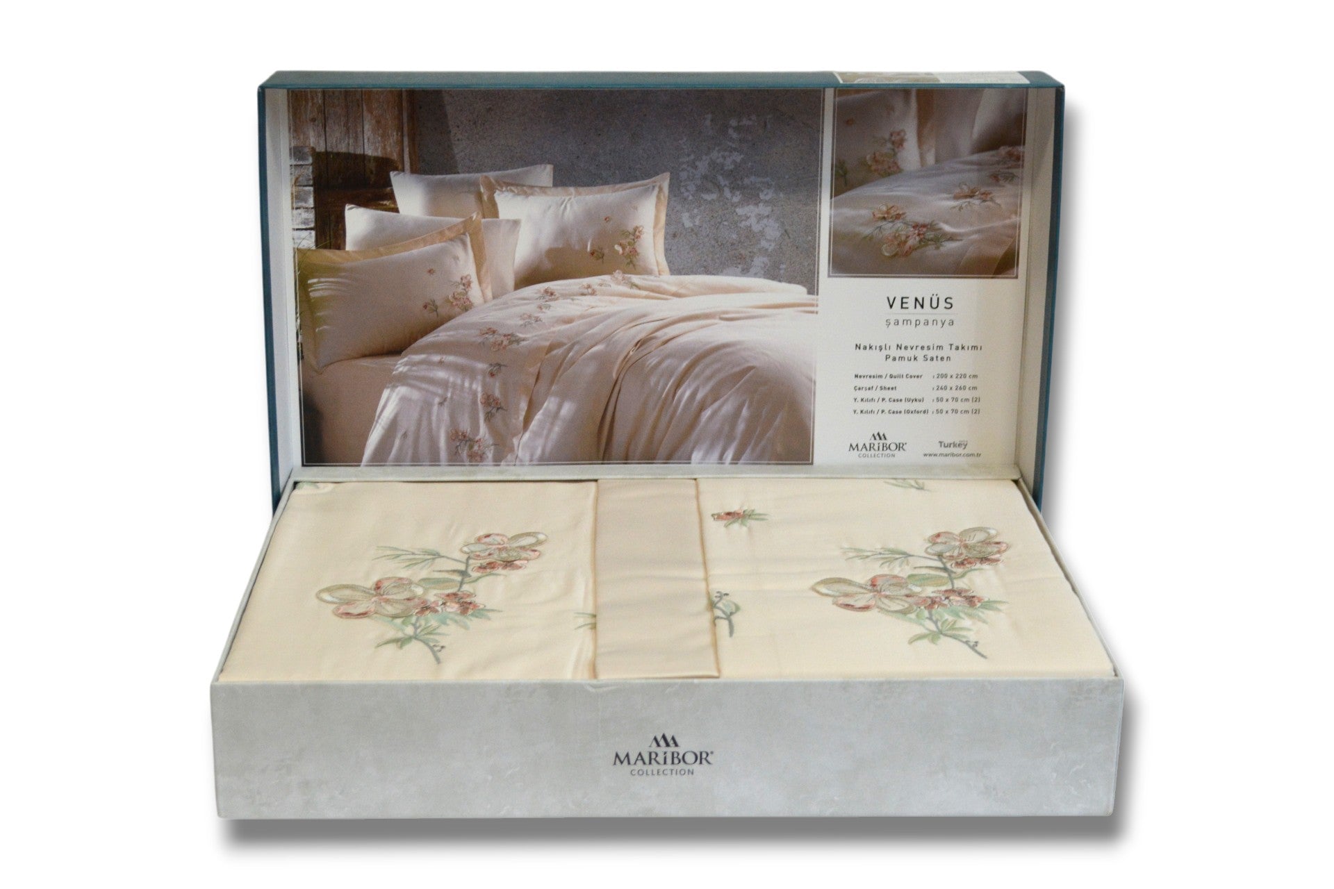 Комплект постільної білизни Maribor Exclusive Satin  200х220 см Venus Sampanya