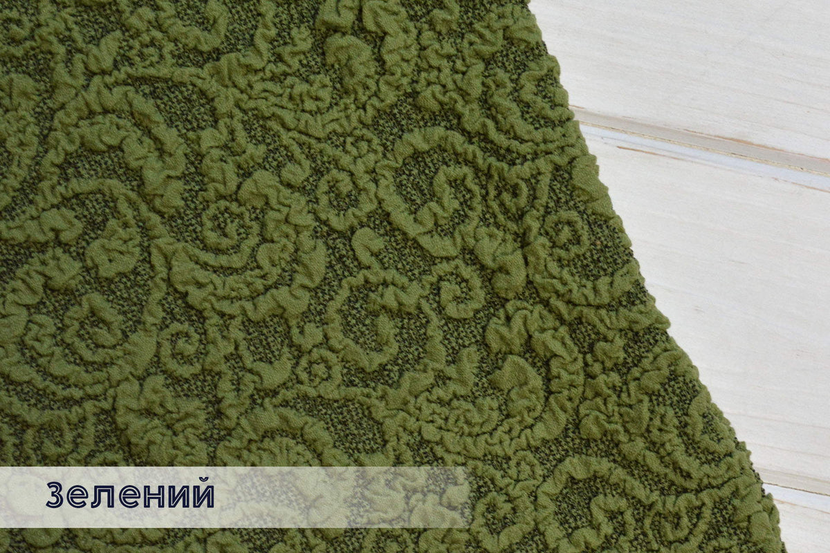 Жакардовий чохол на кутовий диван без спідниці Venzel