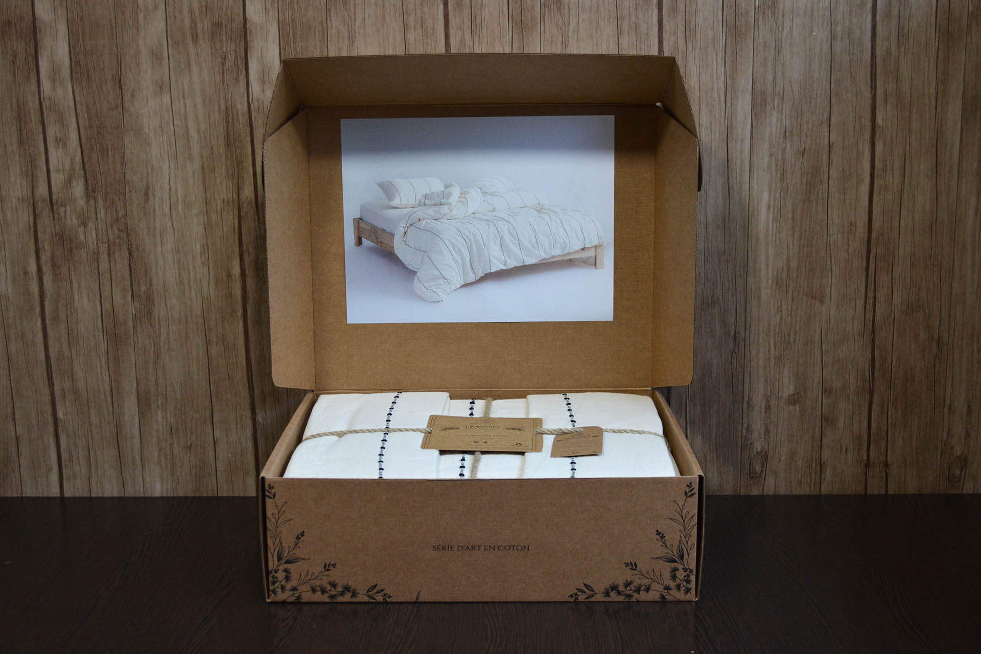 Постільна білизна Limasso Standart Vilniuss 200 х 220 см Snow White