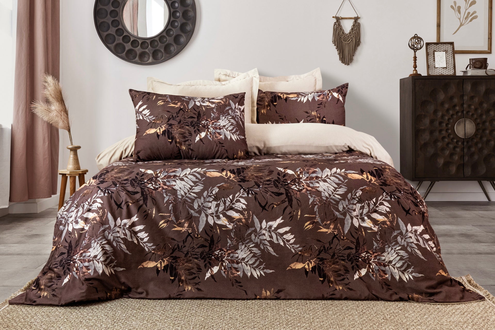 Комплект постільної білизни Saheser Digital Satin 300 TC 200х220 см Walton