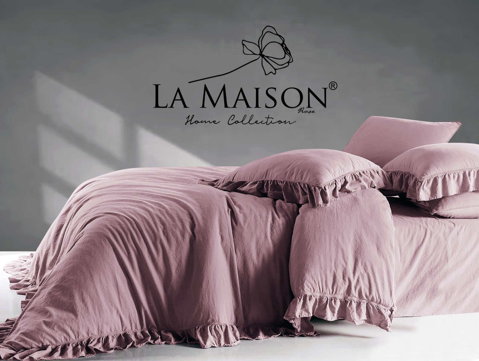 Постільна білизна La Maison Stonewashed 200 х 220 см  Weens Blush