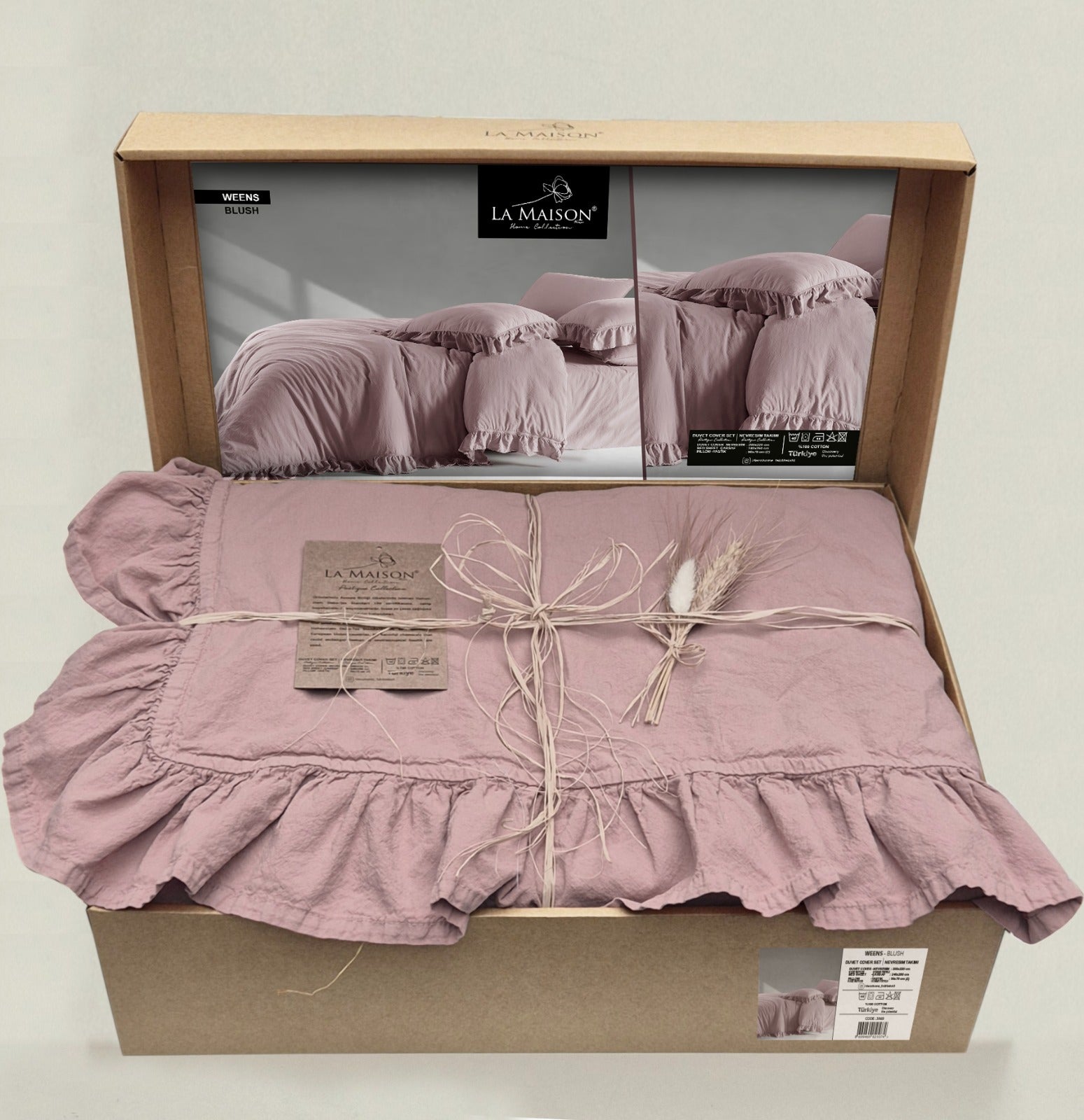 Постільна білизна La Maison Stonewashed 200 х 220 см  Weens Blush