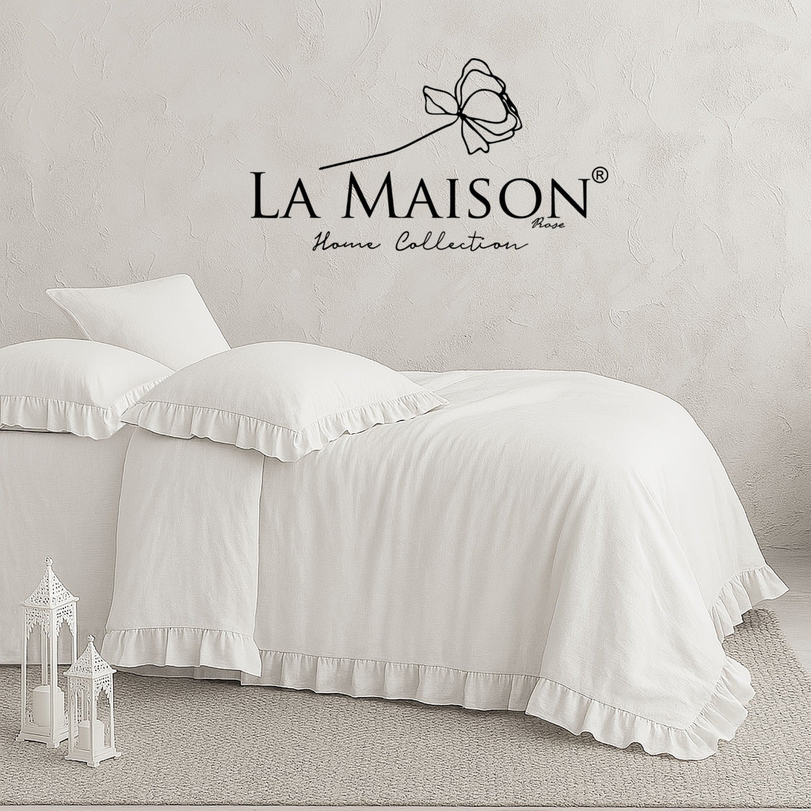 Постільна білизна La Maison Stonewashed 200 х 220 см  Weens Crystal