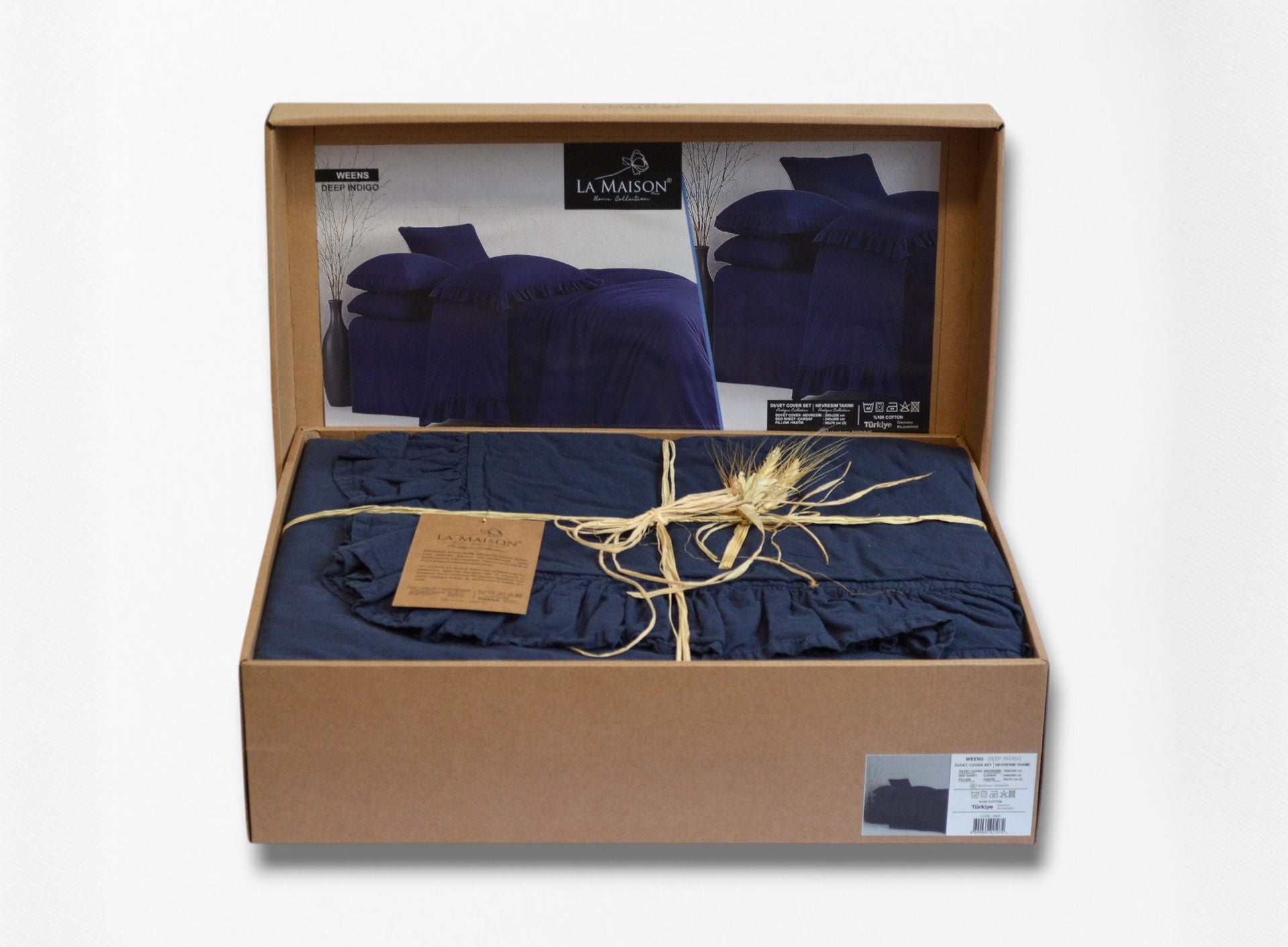 Постільна білизна La Maison Stonewashed 200 х 220 см  Weens Deep Indigo