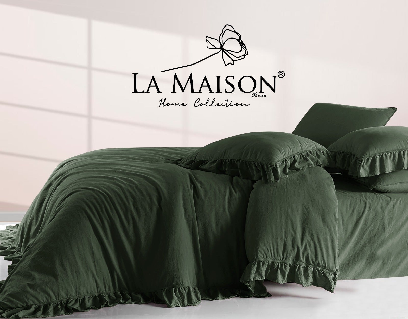 Постільна білизна La Maison Stonewashed 200 х 220 см  Weens Forest