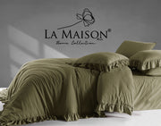 Постільна білизна La Maison Stonewashed 200 х 220 см  Weens Green Muse