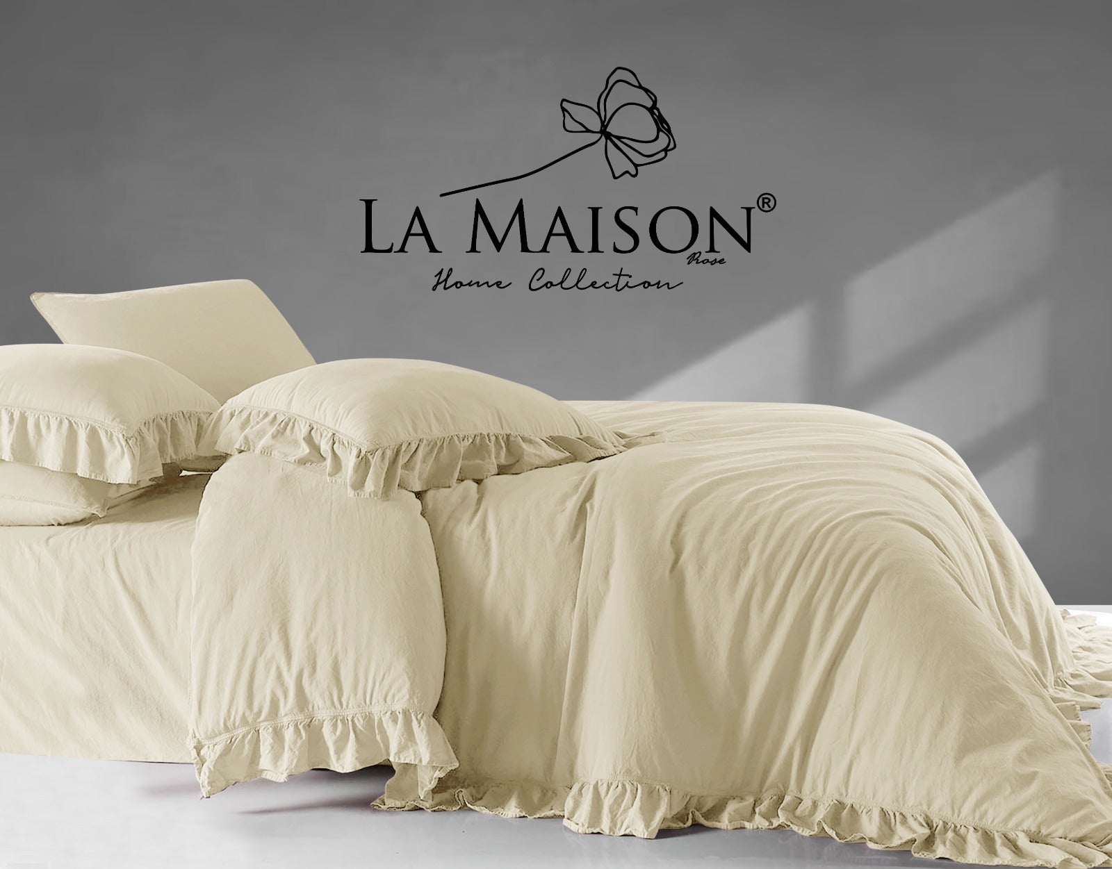 Постільна білизна La Maison Stonewashed 200 х 220 см  Weens Vanilla