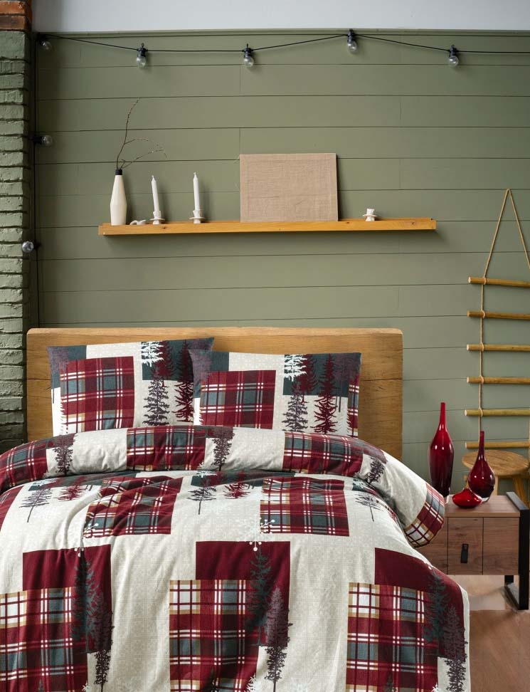 Комплект постільної білизни First Choice Flanel 160x220 см Winter Beige